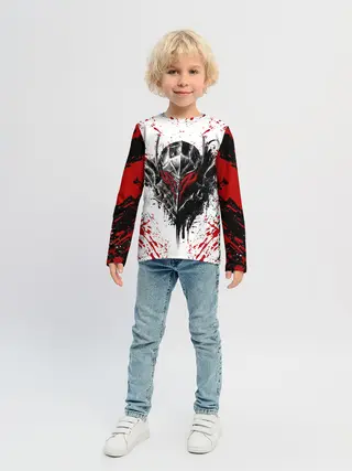 Детский лонгслив / БЕРСЕРК ЧЁРНАЯ МАСКА / BERSERK BLACK MASK
