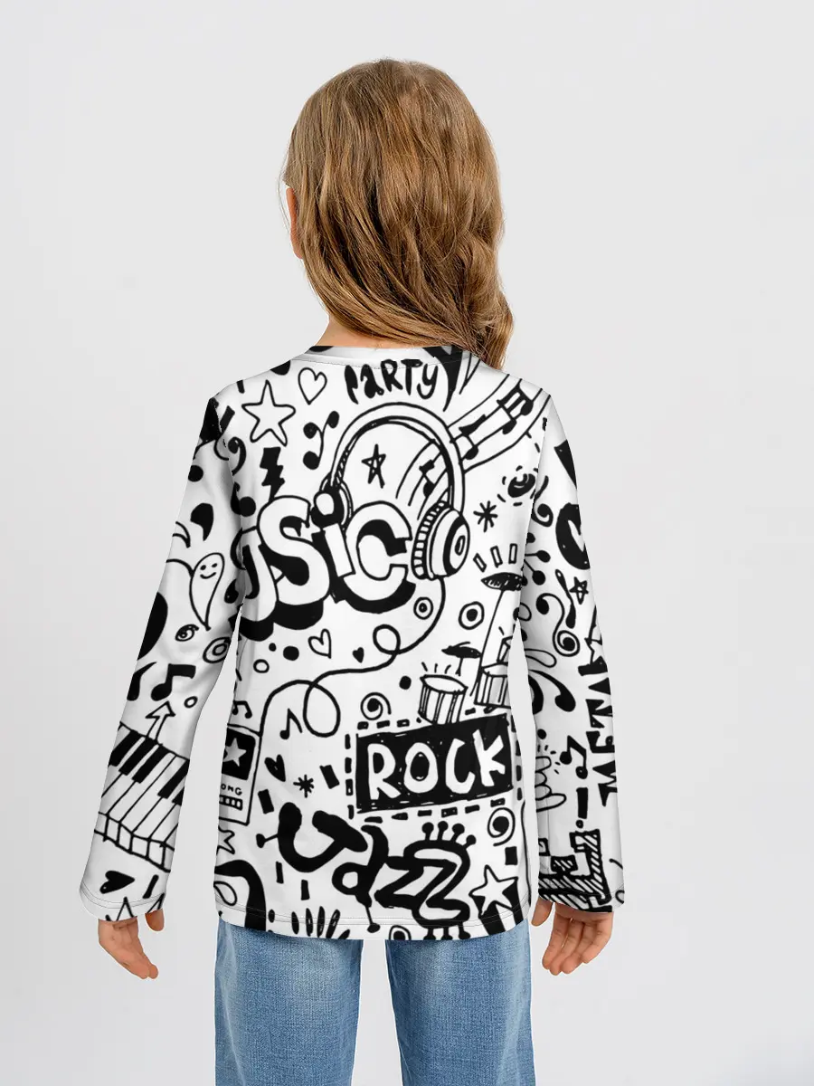 Детский лонгслив / Rock