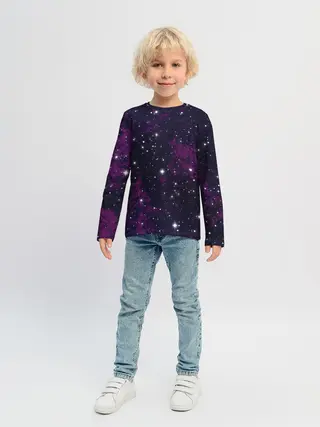 Детский лонгслив / Космос