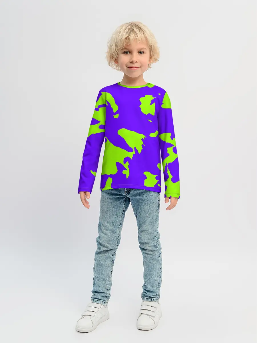 Детский лонгслив / тeкстура