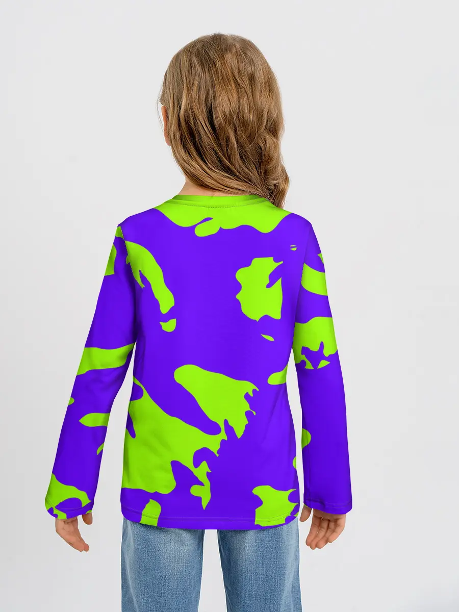 Детский лонгслив / тeкстура