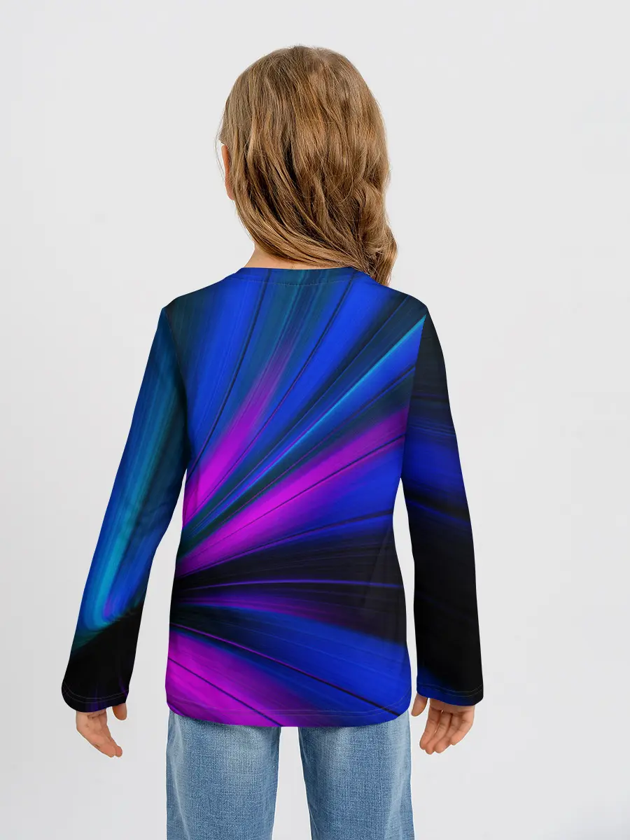 Детский лонгслив / НЕОНОВЫЕ ВОЛНЫ | NEON STRIPES