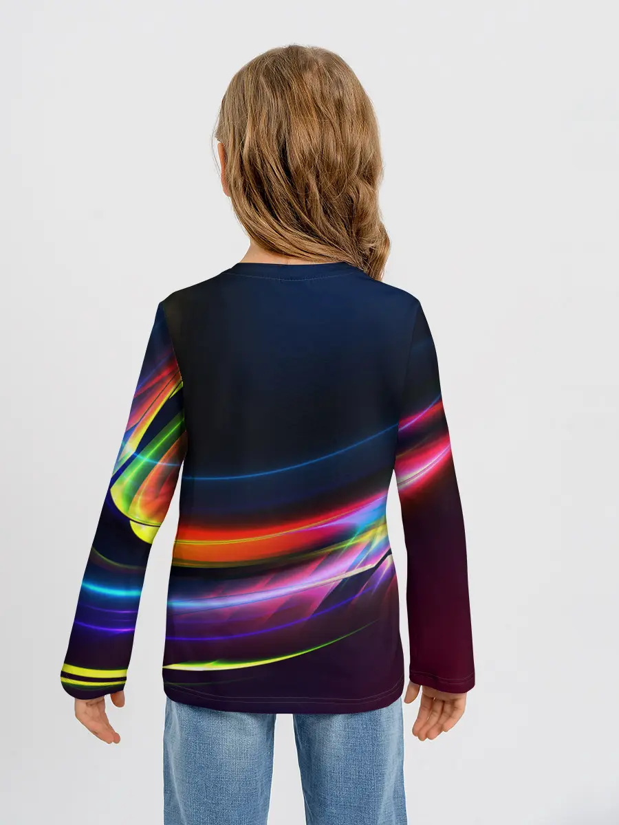 Детский лонгслив / NEON STRIPES