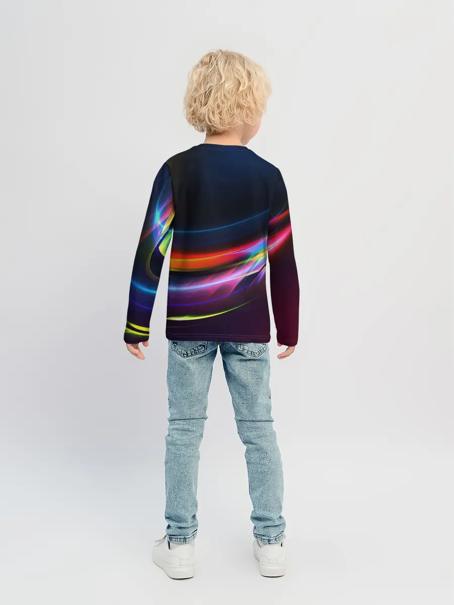 Детский лонгслив / NEON STRIPES
