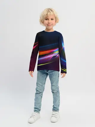 Детский лонгслив / NEON STRIPES