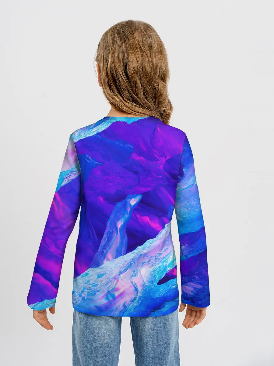 Детский лонгслив / ЛЕДЯНОЙ НЕОН