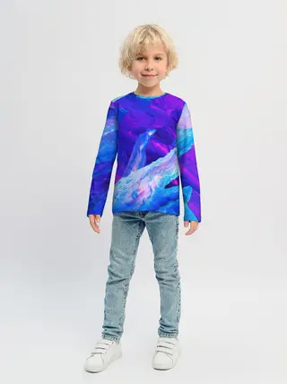 Детский лонгслив / ЛЕДЯНОЙ НЕОН