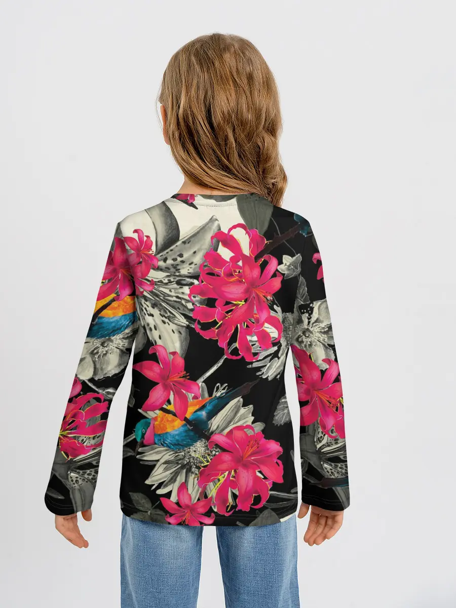 Детский лонгслив / Цветы