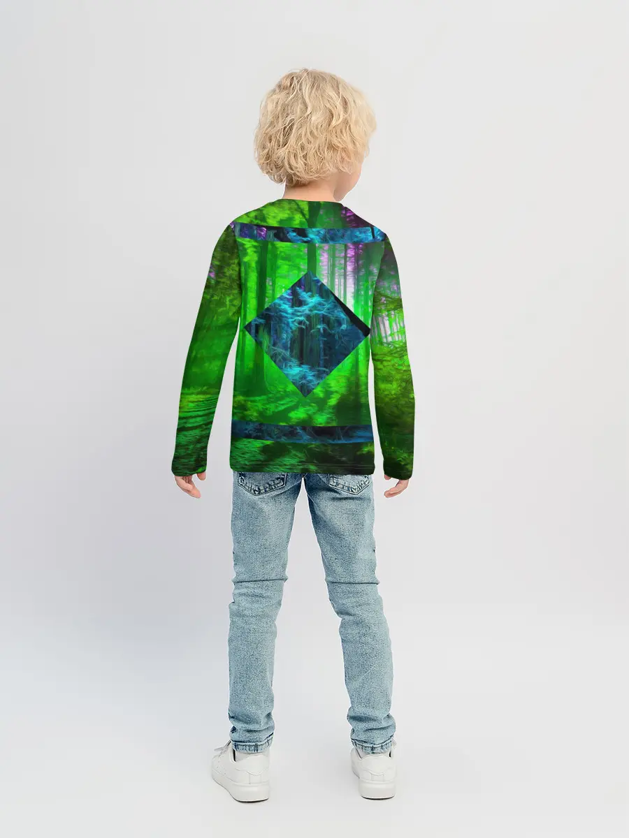 Детский лонгслив / ПСИХОДЕЛИЯ ЛЕСА