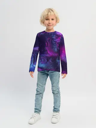 Детский лонгслив / Неон