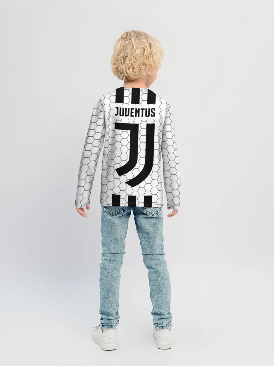 Детский лонгслив / Ювентус в сетку