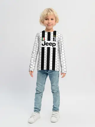 Детский лонгслив / Ювентус в сетку