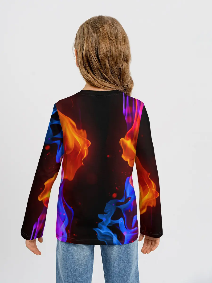 Детский лонгслив / CS:GO FIRE