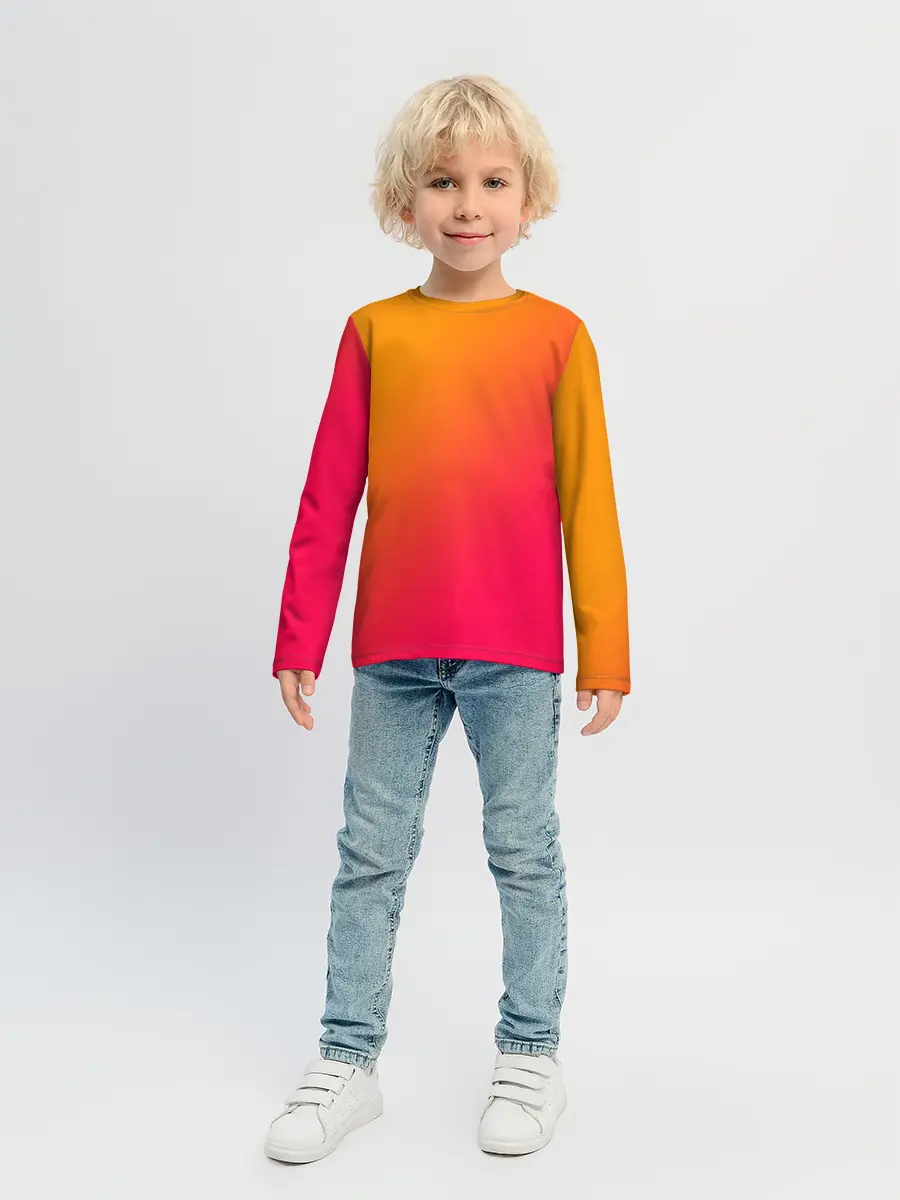 Детский лонгслив / ГРАДИЕНТ И НИЧЕГО ЛИШНЕГО