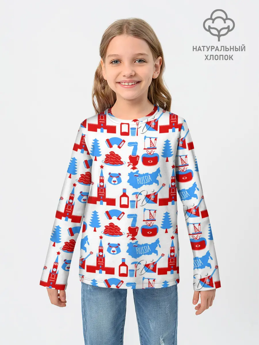 Детский лонгслив / РОССИЯ УЗОР