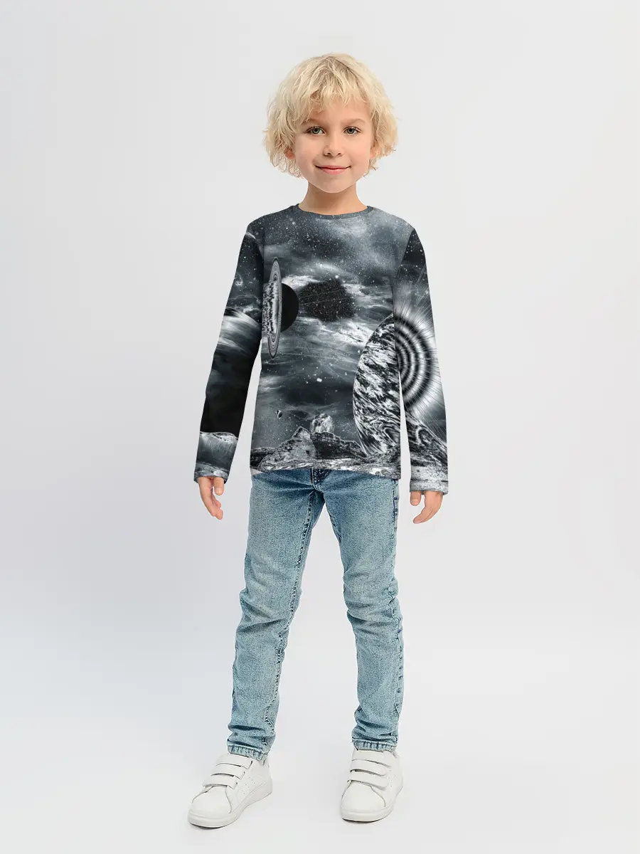 Детский лонгслив / Космос
