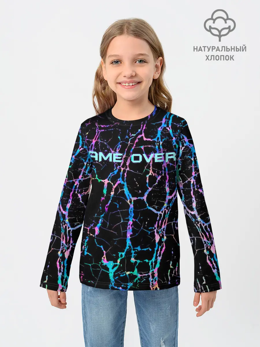 Детский лонгслив / Game Over