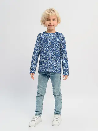 Детский лонгслив / ВЯЗАНЫЙ КАМУФЛЯЖ