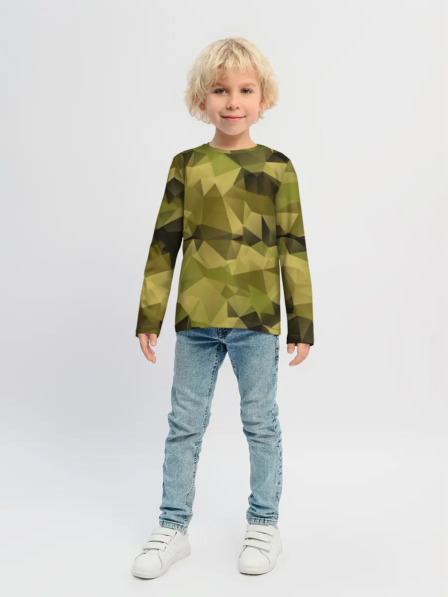 Детский лонгслив / СОВРЕМЕННЫЙ КАМУФЛЯЖ