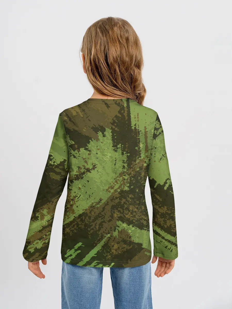 Детский лонгслив / КАМУФЛЯЖ BROWN