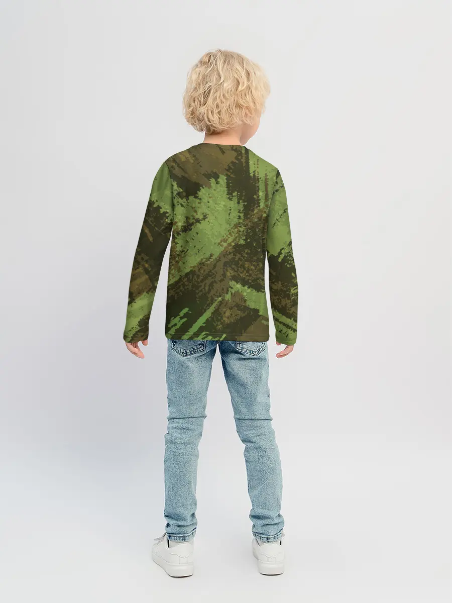 Детский лонгслив / КАМУФЛЯЖ BROWN