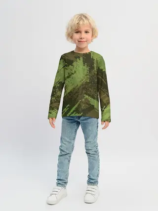 Детский лонгслив / КАМУФЛЯЖ BROWN