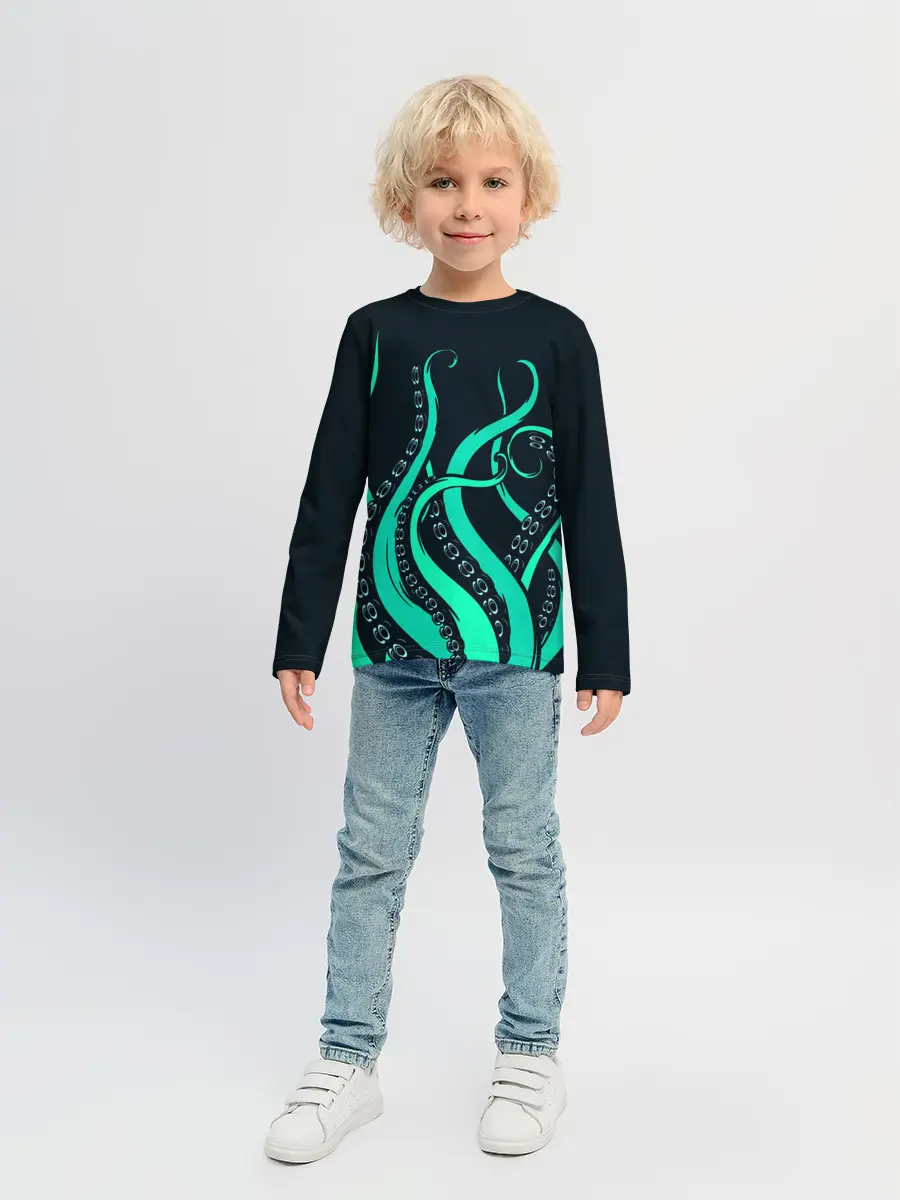 Детский лонгслив / Щупальца осьминога