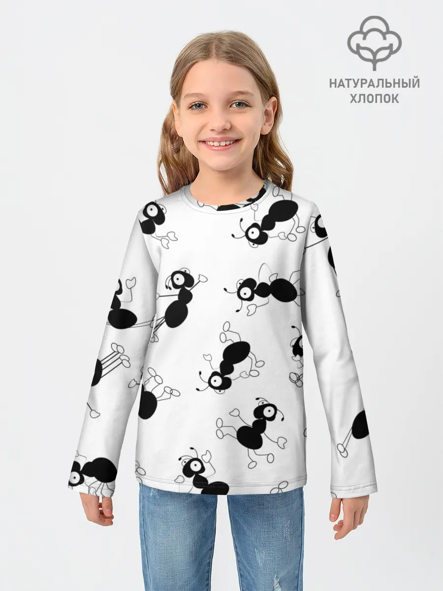 Детский лонгслив / Муравьи