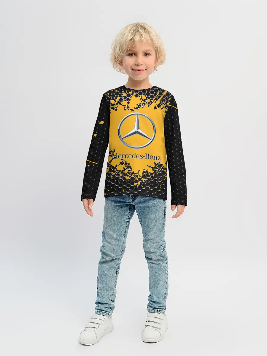 Детский лонгслив / mercedes