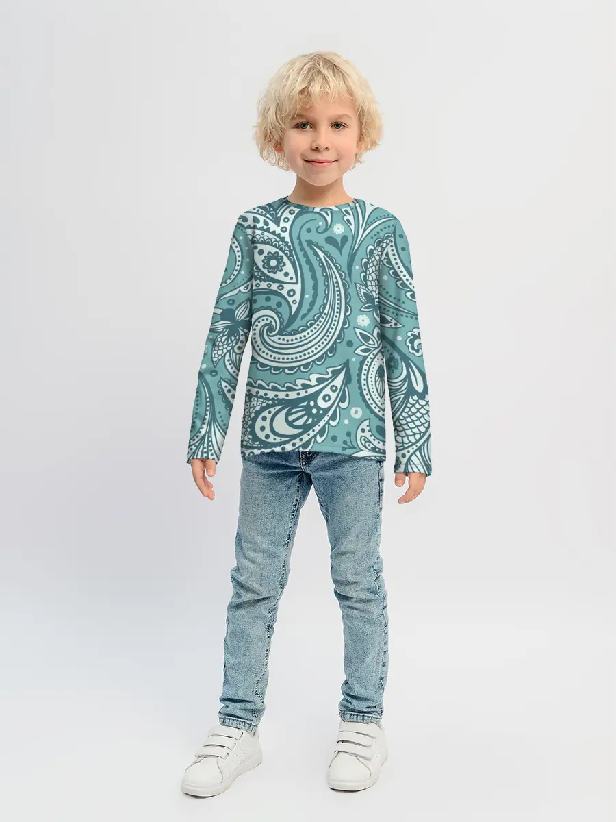 Детский лонгслив / Узоры
