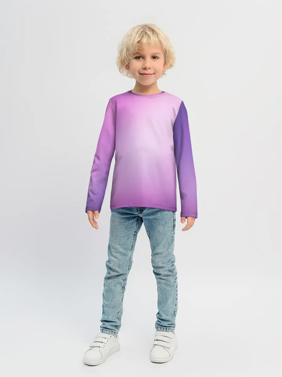 Детский лонгслив / Нежный фиолет