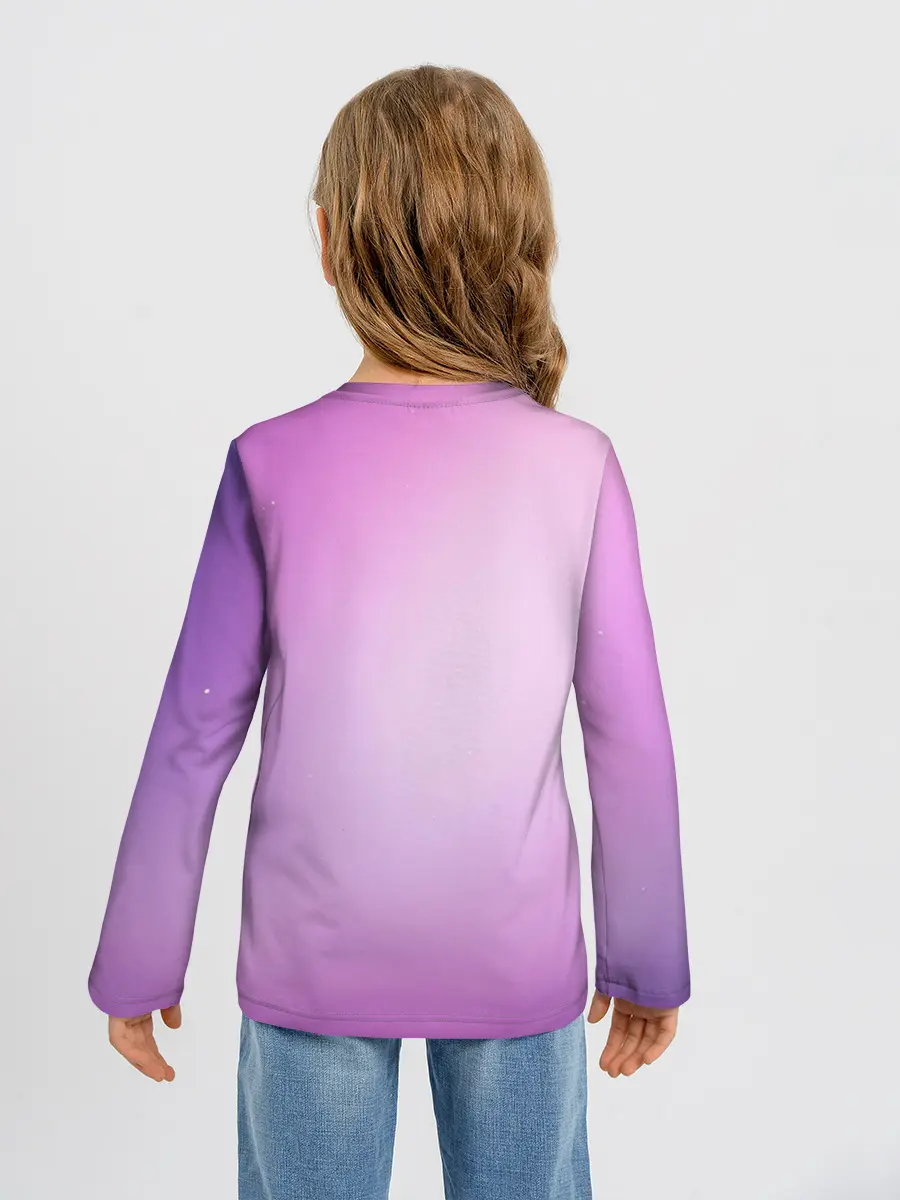 Детский лонгслив / Нежный фиолет