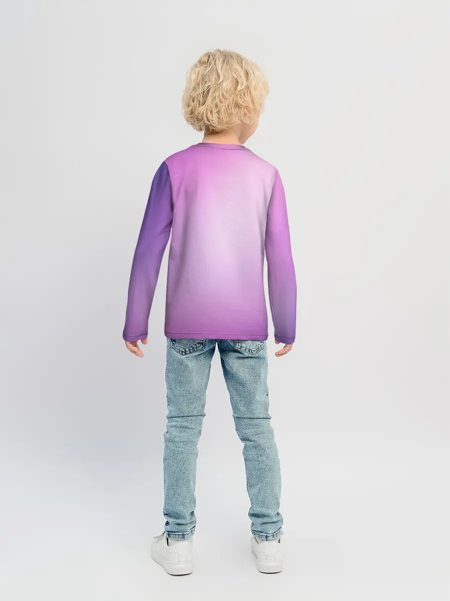 Детский лонгслив / Нежный фиолет