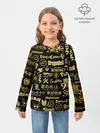 Детский лонгслив / ЛОГОТИПЫ АНИМЕ GOLD