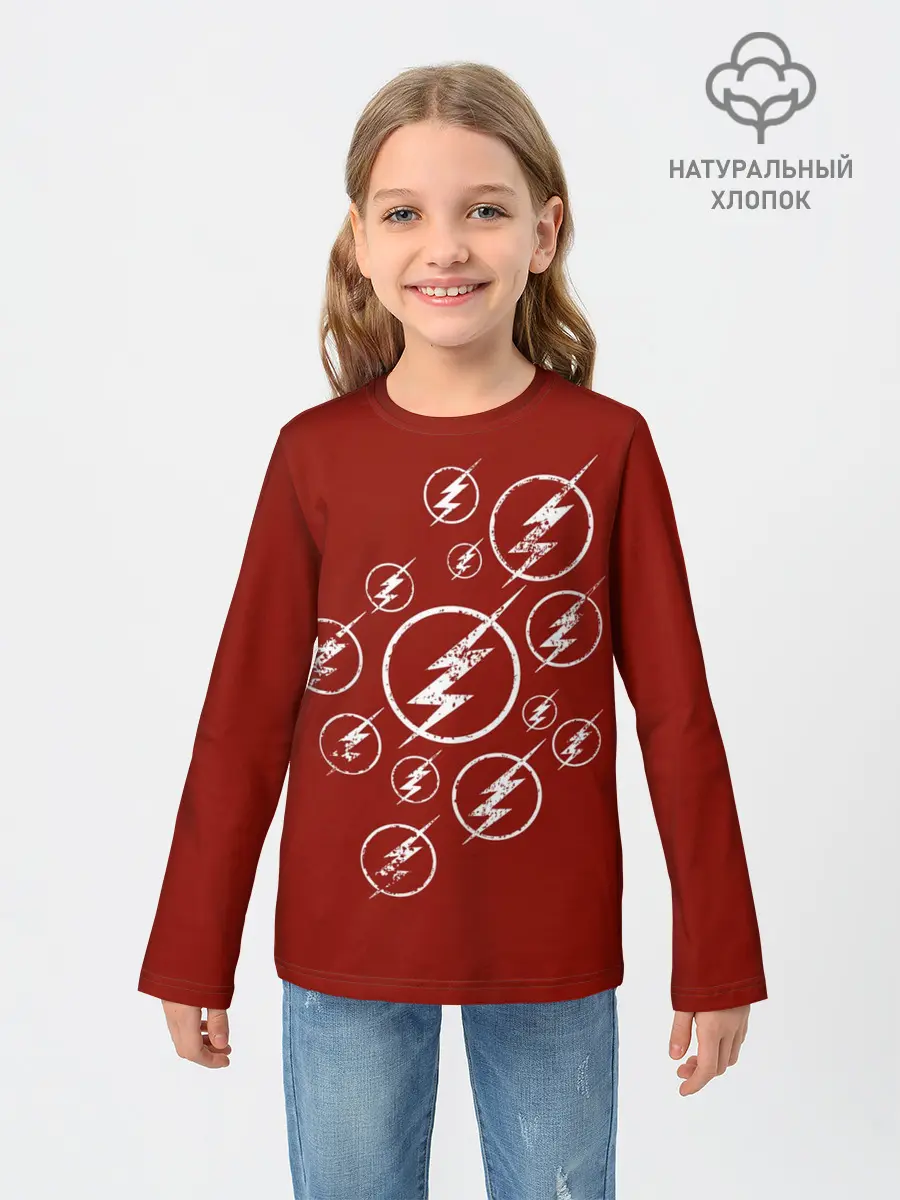 Детский лонгслив / The Flash Logo