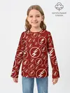 Детский лонгслив / The Flash Logo Pattern