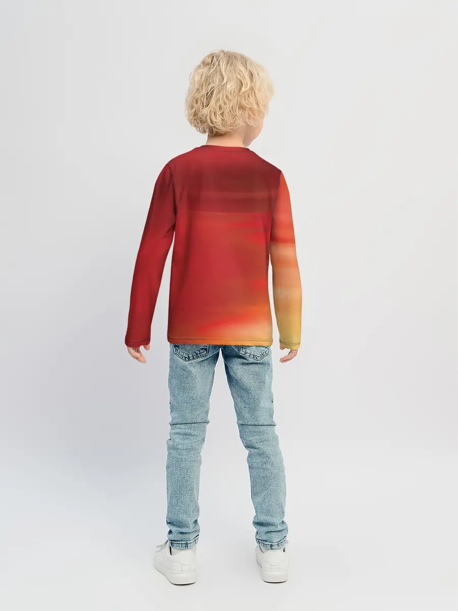 Детский лонгслив / The Flash Logo Pattern