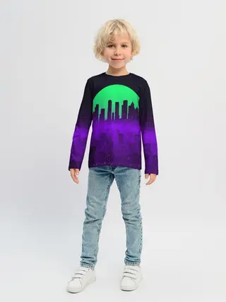 Детский лонгслив / НЕОНОВЫЙ ГОРОД