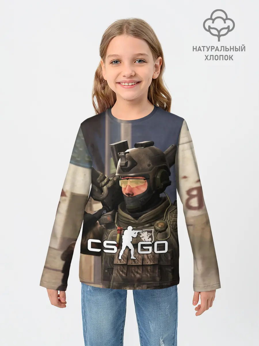 Детский лонгслив / CS:GO