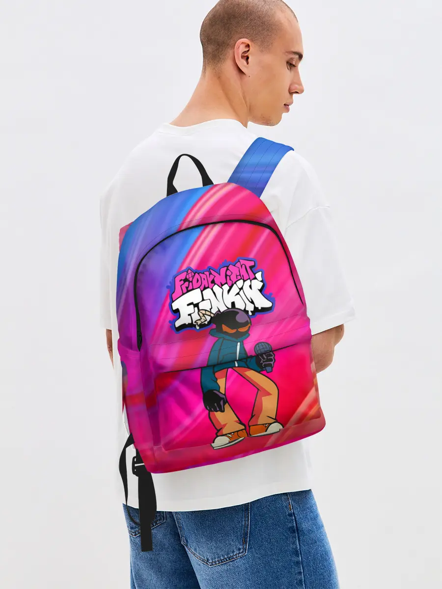 Рюкзак джинсовый / Friday Night Funkin | Fnf | Bomb