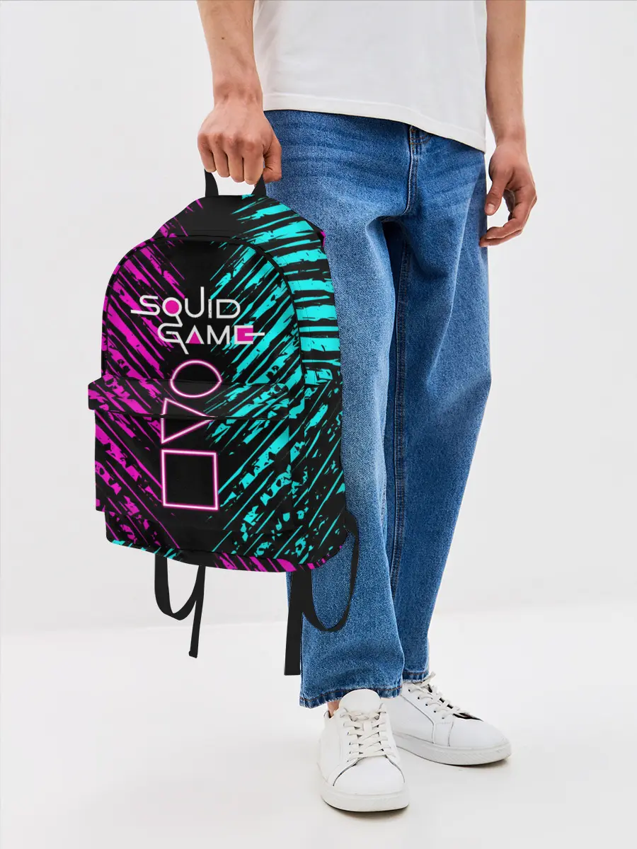 Рюкзак джинсовый / Сериал: Игра в кальмара.