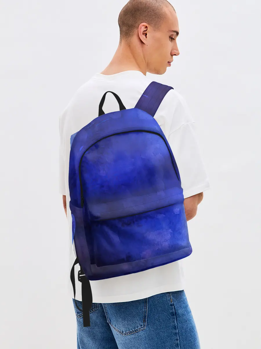 Рюкзак джинсовый / Синее размытие