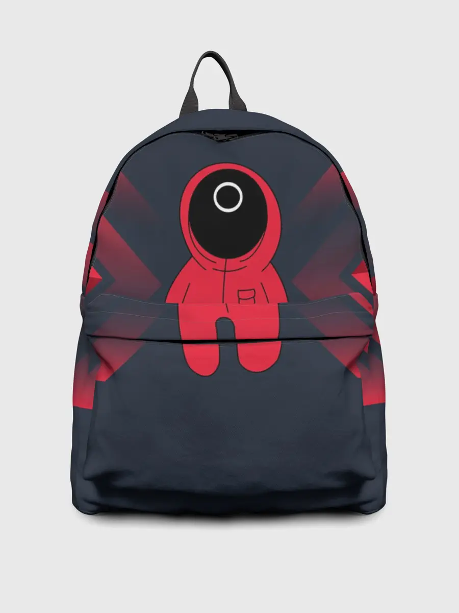 Рюкзак джинсовый / Игра в Кальмара мульт ART