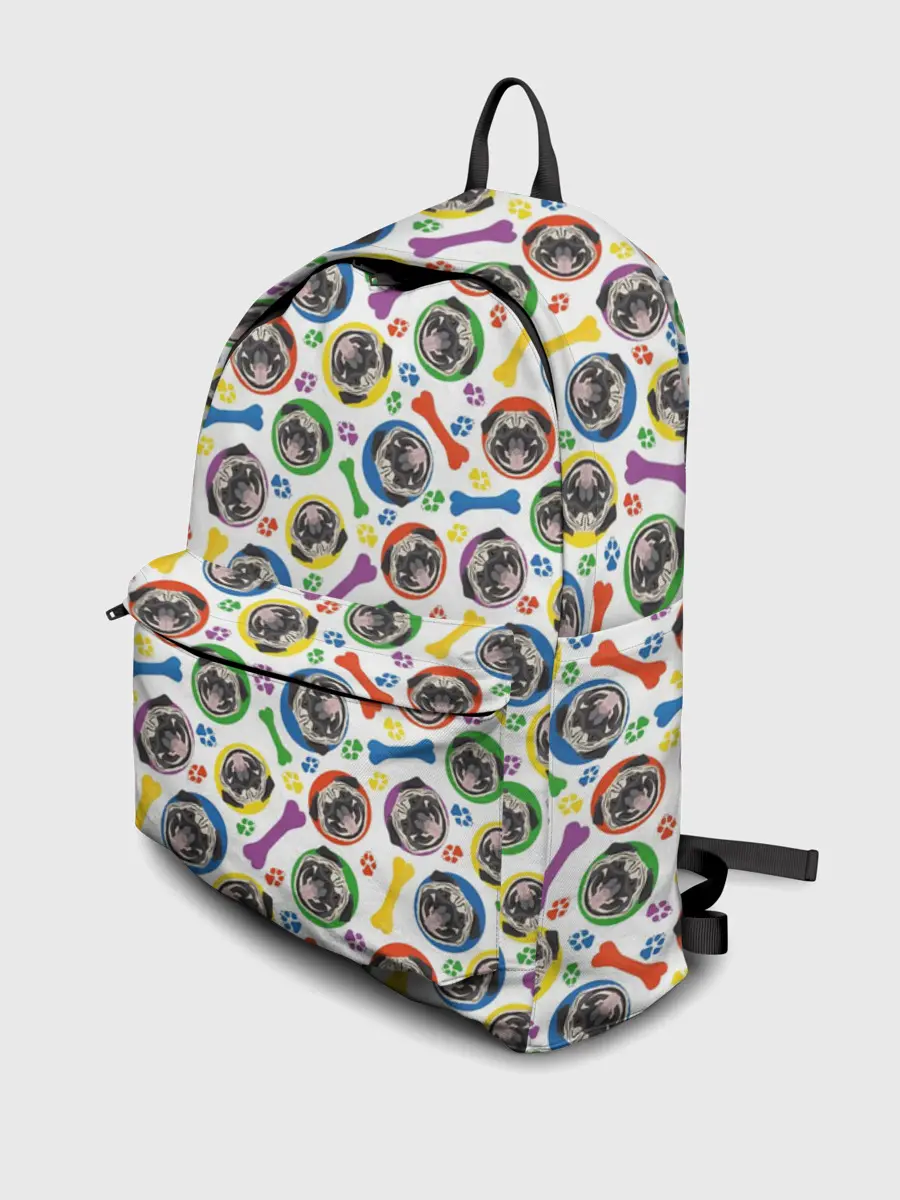 Рюкзак джинсовый / Мопс