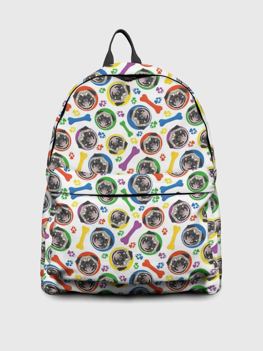 Рюкзак джинсовый / Мопс