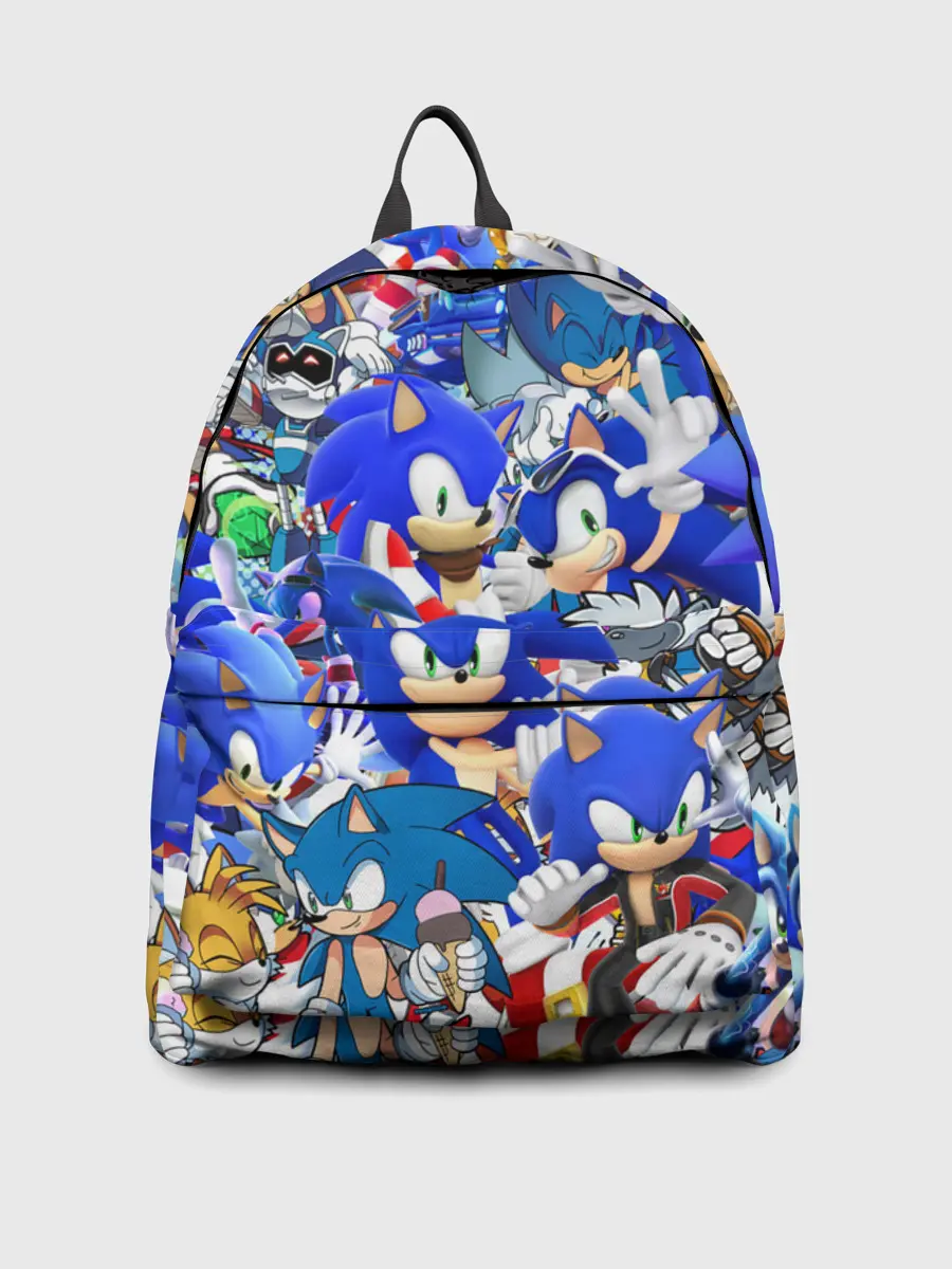 Рюкзак джинсовый / SONIC СИНИЙ ЁЖ СОНИК