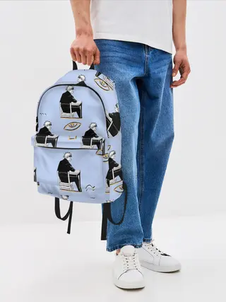 Рюкзак джинсовый / Годжо паттерн