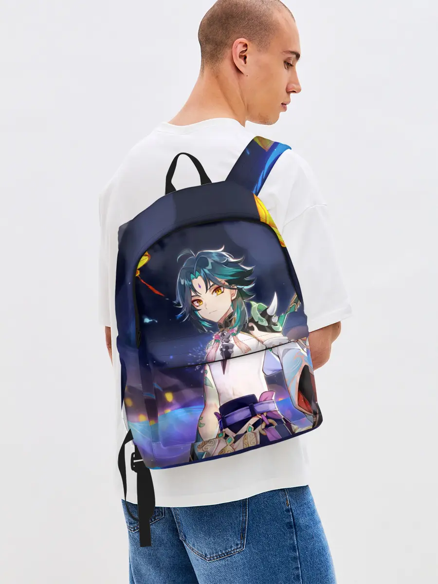 Рюкзак джинсовый / Сяо, Genshin Impact