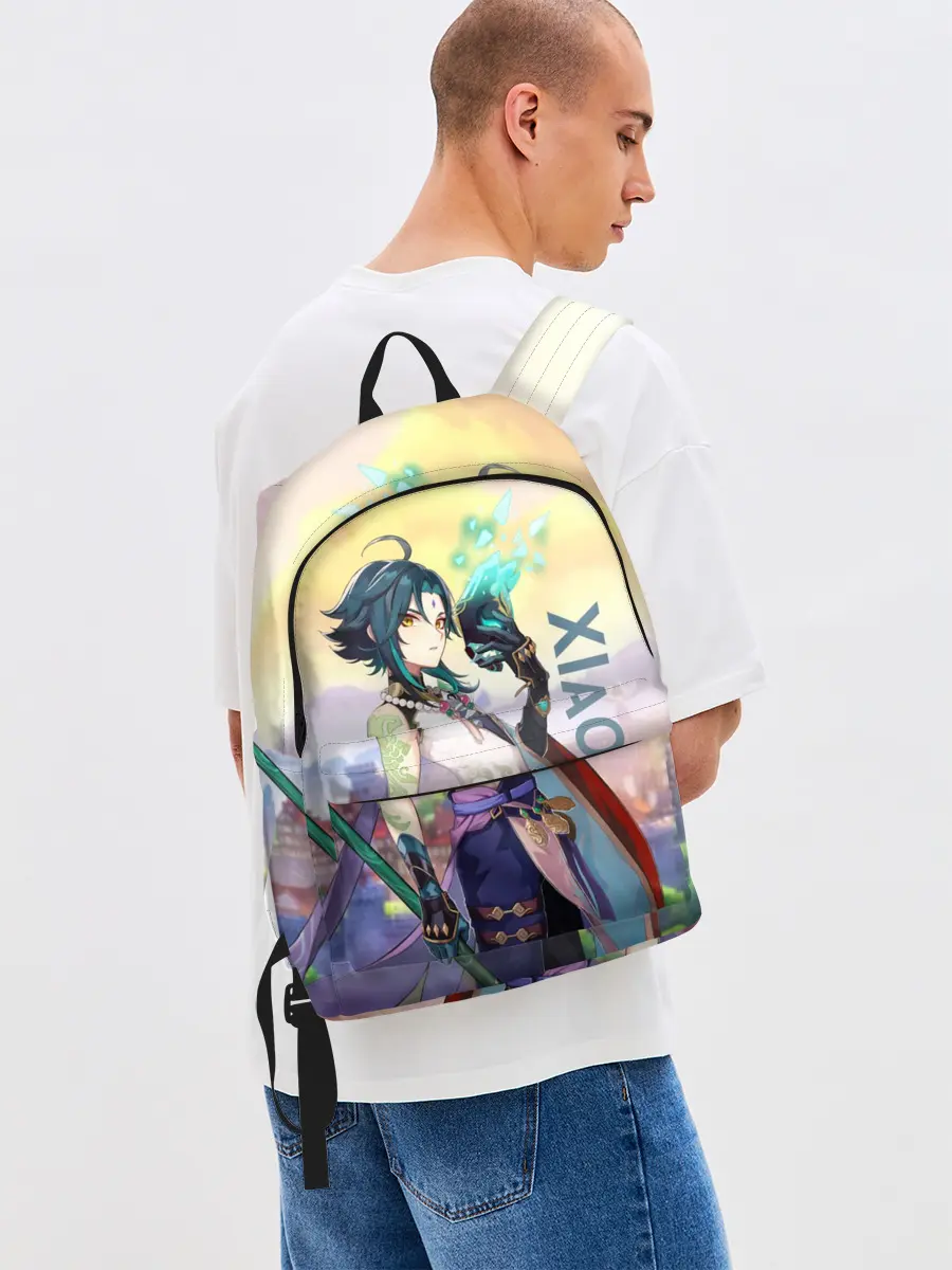 Рюкзак джинсовый / Xiao, Genshin Impact