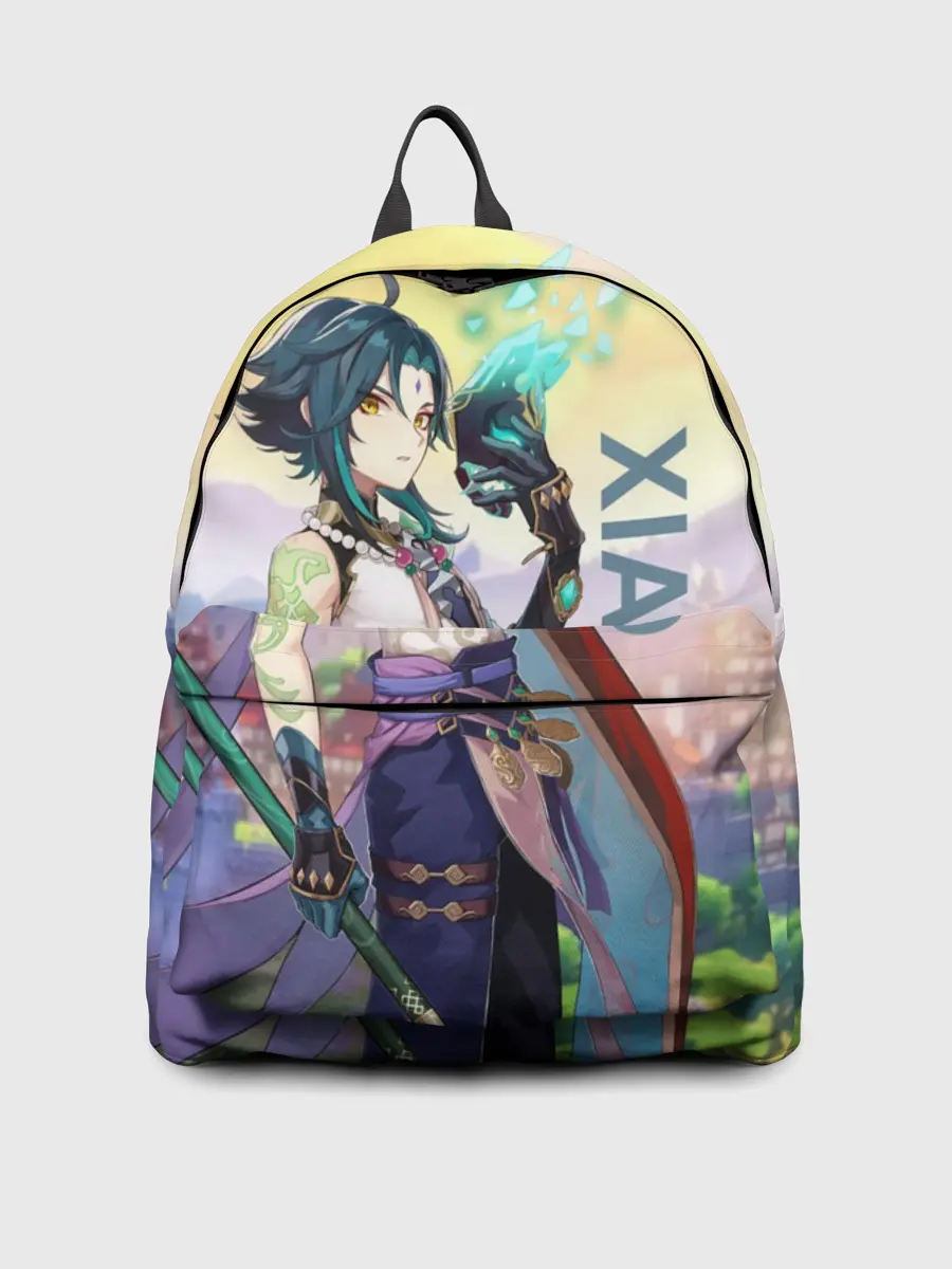 Рюкзак джинсовый / Xiao, Genshin Impact